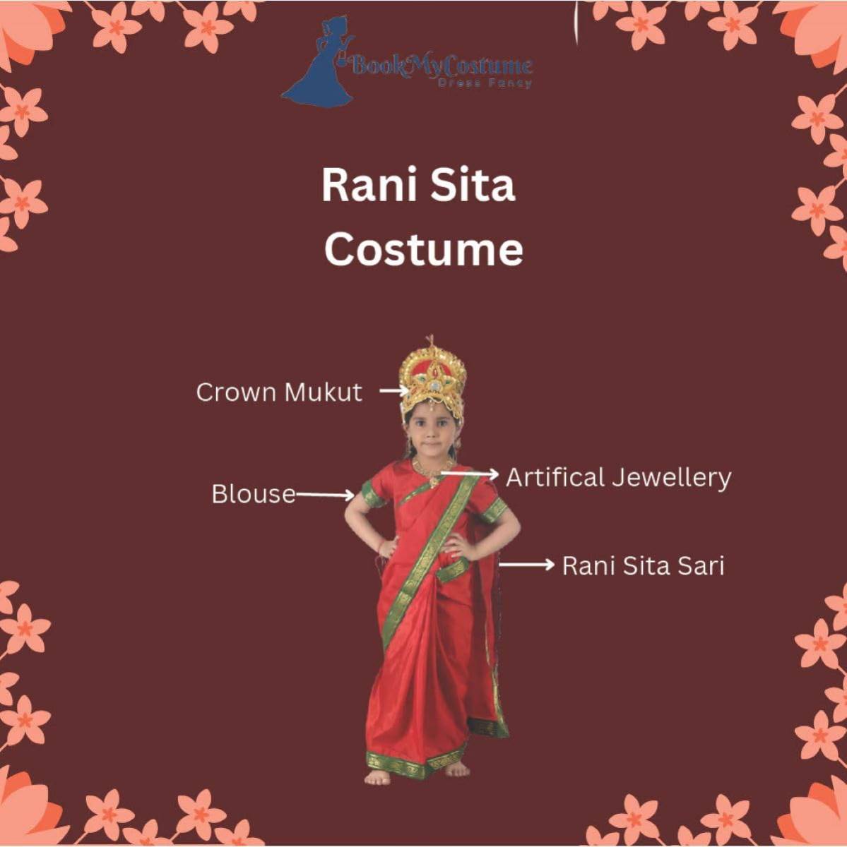 Rani Sita Girls and Women Fancy Dress - Image 3